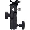 Generic Staffa per Flash Robusta Lega di Alluminio Tipo E Supporto per Ombrello con Supporto per Slitta a Contatto Caldo per Appassionati E Professionisti del Flash della Fotocamera 1 Staffa,