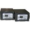 vhbw 2x Li-Ion batteria 5400mAh (7.4V) compatibile con camera Hitachi DZ-MV200A, DZ-MV200E, DZ-MV208E, DZ-MV230A, DZ-MV230E, DZ-MV250, DZ-MV270E, DZ-MV270A.