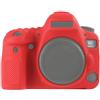 Market&YCY Custodia protettiva in silicone per fotocamera protettiva della fotocamera professionale, Per Canon EOS 6D2 6D II 6D Mark II - Rosso