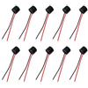 Maxmoral 10pcs DC 12V 85dB Buzzer Attivo Mini Buzzer Elettronici Connettore cablato