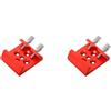 Giwnhvx 2X Telescope Finder Scope Base Mount Adapter Base Flat Base per Slot a coda di rondine 1/4 Accessori di conversione filettatura Rosso