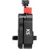 Whoasyst Piastra a sgancio rapido Mini Field Monitor Piastra a sgancio rapido per Monitor LCD Braccio Magico Luce Led Camera Camcorder Rig