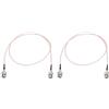Glomora 2PCS Cavo HD SDI Ottone PTFE 80 cm 75ohm BNC Maschio a Maschio Cavo SDI per fotocamere Apparecchiature video BMCC Supporta HD SDI 4K 8K