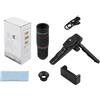 Vilgftyiet Teleobiettivo HD 22x per smartphone con treppiede stabilizzatore, attacco fotocamera zoom compatto per cellulari, ideale per viaggi e scatti naturalistici