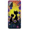 MUTOUREN Cover per Samsung Galaxy A71 4G Custodia in Silicone TPU Trasparenti Ultra Sottile Antigraffio Antiurto Protettivo Case con Pellicola Proteggi Schermo, Pittura e Gatto