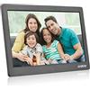 Andoer Cornice digitale 10 pollici schermo LCD 1024 * 600 cornice elettronica ad alta risoluzione con lettore video MP3 MP4 orologio funzione calendario 2.4G telecomando