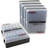 ANSMANN Scatola per batterie AAA Micro, AA Mignon & 9 V Block batterie e batterie - Pratica scatola per la protezione e il trasporto per 48 batterie - Scatola per batterie e batteria per la