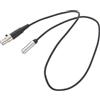 BESTonZON Cavo Audio Xlr Femmina a Jack 3,5 Mm Trs Flessibile da 0,5 M per Lettori Audio e Videocamere, Connettori Placcati Oro per Contatti Resistenti All'ossidazione, Colore Nero
