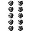 PEPWE 10Pcs Alluminio Dado Flangia Nylon Dado Per Telecomando Fissaggio Sicuro Macchinari Attrezzature Automobilistiche Con Rondella Incorporata Per Aerospaziale