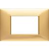 Vimar 14653.25 Plana Placca 3 moduli, tecnopolimero, oro opaco