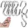 DQZSY 5 pezzi Gancio a S in acciaio inox 304, resistente gancio a S lunghezza 8,2 cm e spessore 0,8 cm, gancio a forma di S è utilizzato per appendere qualsiasi oggetto in amache