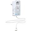 PROTECTOR M-e modern-electronics WA-5 - Rilevatore d'acqua con sensore esterno alimentato a rete