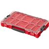 QBRICK SYSTEM Cassetta Attrezzi Vuota Porta PRO Organizer 100 RED Ultra HD Cassetta Assortita Scatola Di Ordinamento Per Viti Rosso 460 x 310 x 105 mm