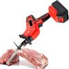 vnmudzeo Sega elettrica per carne e ossa Sega elettrica da macellaio domestica commerciale, seghe elettriche alternative, seghetto Utensili portatili senza fili per tagliare carne/ossa,2battery