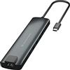 Conceptronic DONN06G - Hub Adattatore Multifunzione 9 in 1 USB-C