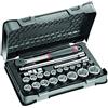 USAG 606 1/2 EA U06060302 Assortimento in Cassetta di ABS con Bussole Esagonali (23 pezzi)
