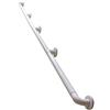 Generic Corrimano per scale, corrimano per scale, in acciaio inox, per interni ed esterni, bianco, antiscivolo, in nylon, ringhiera con staffe da parete, 30 cm