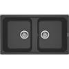 Generico Elleci Lavello Incasso Life 450 2 vasche 86×50 Antracite Granitek LG245059