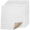 Sonnewelt Carta da parati 3D, autoadesiva, 20 pezzi, pannelli da parete 3D, 77 x 70 cm, carta da parati per soggiorno, impermeabile, schiuma PE, decorazione da parete, per lavanderia, cucina, carta da