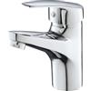 Eridanus Rubinetto Bagno Lavabo Bocca Miscelatore Monocomando per Lavandino Rubinetto Lavabo Bidet Vasca Acqua Fredda e Calda Cromo - Argento
