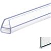 FEINIAO Guarnizione per doccia, Guarnizione Doccia Sottoporta, Guarnizione per schermo protettivo doccia/vasca,Guarnizioni Box Doccia in Gel di silice di Alta Qualità, per vetro 6-12 mm(12 mm,u tipo 300cm)