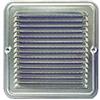 GRIGLIA AERAZIONE ALLUMINIO 23X23 CON RETE TASSELLI INCLUSI