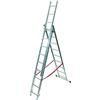FACAL SCALA A SFILO FACAL 3 rampe 9+9 +9 SCALINI IN ALLUMINIO made in Italy
