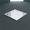 doporro Piatto Doccia 70x70 H 4 cm Quadrato in Acrilico Bianco Design Bordato Resistente a Urti e Graffi - Faro1
