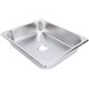 KIMISS Lavello Quadrato per, Lavabo Cucina con Montaggio Superiore in Acciaio Inossidabile 325 X 265 X 65 Mm Lavello Bar con Scarico 40 Mm, (Colore Acciaio Inossidabile,