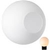 PENIKOKO Paralume Lampada Sferico in Vetro Opaco Bianco, 6-7cm | Diffonde Luce Morbida, Protegge Plafoniera, Design Minimalista Moderno per Sala da Pranzo e Camera