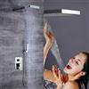 SENDERPICK Colonna Doccia Incasso con Pannello,Soffione Doccia Nascosto con Miscelatore a Parete, Sffione per doccia, Rubinetto per il bagno, Set Doccia a cascata