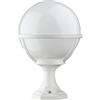 Dopo Lighting - Lampioncino da giardino Clic Clac Globo, nero IP43 attacco E27 (Ø27cm). Lampioncino da esterno in stile classico per portici e terrazze.