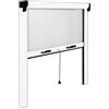 MAURER ZANZARIERA A RULLO IN KIT 140X160H VERTICALE X FINESTRE BIANCA riducibile