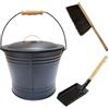 Generico Set secchiello per cenere - Contenitore per cenere per, secchio per stoccaggio carbone | Kit di pulizia per braciere resistente al calore, raccoglitore di detriti per caminetti per stufe a legn