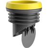 TopHomer Flange per WC, Flangia Universale per WC con Anello in Gomma con Valvola Anti-Riflusso, Accessori per WC a Tenuta Stagna Adatti per Scarico Calibro 110mm/4,33 pollici (Grigio)