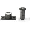 ZTHOME Fermaporta invisibile magnetico Fermaporta for impieghi gravosi Fermaporta a scomparsa for pavimento della porta Installazione nascosta Aspirazione silenziosa 1 pezzo (Color : Green, Size : 1 packs