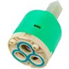 TANIASHOP Cartuccia di Ricambio in Ceramica Ø35mm per Miscelatore Monocomando Ricambio Rubinetto Bagno e Cucina, Senza Distanziatore, Riparazione Facile, Alta Precisione e Resistente