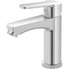 Generico Rubinetteria Bagno Serie Eden Cromata - Miscelatore Monocomando in Zinco/Ottone con Cartuccia 35 mm, Completo di Accessori, Varianti Lavabo, Bidet e Doccia Incasso (MISCELATORE LAVABO)