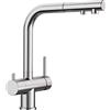 Blanco Fontas S II 525200 - Rubinetto miscelatore da cucina con doccetta estraibile e funzione filtrante, grigio antracite
