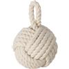 Seaside No.64 - Fermaporta con nodo marittimo - elegante oggetto decorativo in iuta - elegante nodo marinaio per tutte le stanze, porte e finestre - in 4 colori (bianco crema)