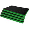 Shadow Foam Confezione di inserti realizzati per Peli 1500, inserti in schiuma per custodie Peli | Organizzazione per fotografia, verde / 30 mm