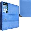 KOTARBAU® Telo Impermeabile Esterno - Polietilene - 8 x 12 m - Blu - 75 g/m² - Telo Sotto Piscina Fuori Terra - Copertura con Occhielli - Telone Robusto - Copertura Esterna - Telone da Giardino