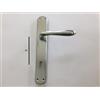 effedielle MANIGLIA PER PORTA SIDNEY 1126 P IN MARITECH CROMO SATINATO, FORO PATENT, CON PLACCA INTERASSE MM.90 COMPLETA PER UNA PORTA DENTRO+FUORI, CON MOLLA DI RITORNO VITI DI FISSAGGIO COMPRESE