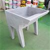 Generico Pilozzo con lavatoio uso lavanderia con piedi in cemento grigio cm 60x55x73h
