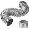 CIARRA CBAL150 Tubo di scarico flessibile Ø150 mm per cappa aspirante, 1,5 m Condotto in alluminio