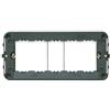 Vimar 16715 IDEA Supporto 5 moduli, con viti, per scatole 5 moduli, dimensioni 16.8 x 7.54 x 2.68 cm, grigio