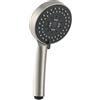 Tecmolog Doccetta Telefono 5 Getti Plastica ABS Spruzzino Doccia Nichel Spazzolato per Bagno, BS144NA