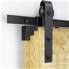 Cecaylie Porta scorrevole rettangolo 244CM facile installazione accessori completi sistema di porte scorrevoli porta in legno può essere installato porta scorrevole con guida
