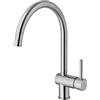 PAFFONI LIG280CR Miscelatore lavello monoforo completo di aeratore M22x1F LIGHT PAFFONI