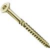 PARCO 50 pezzi 8,0 x 80 mm Viti per strutture in legno a testa svasata, TORX in acciaio a zincatura gialla con approvazione